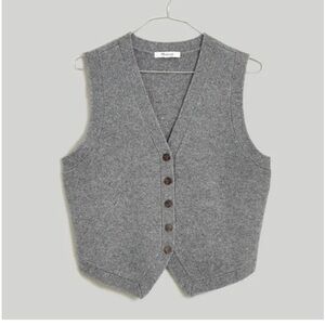 NWOT Madewell V-Neck Button-Front Sweater Vest